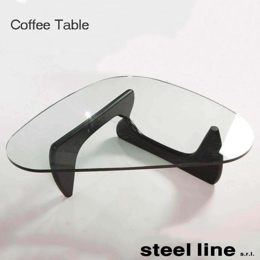 コーヒーテーブル ガラステーブル ノグチコーヒーテーブル イサム・ノグチ イタリア スティールライン社製 :coffee-stell
