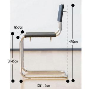 ダイニングチェア　アームレスチェア　カンチレバーチェア　カンチレバー　肘なし｜furniture-direct｜07