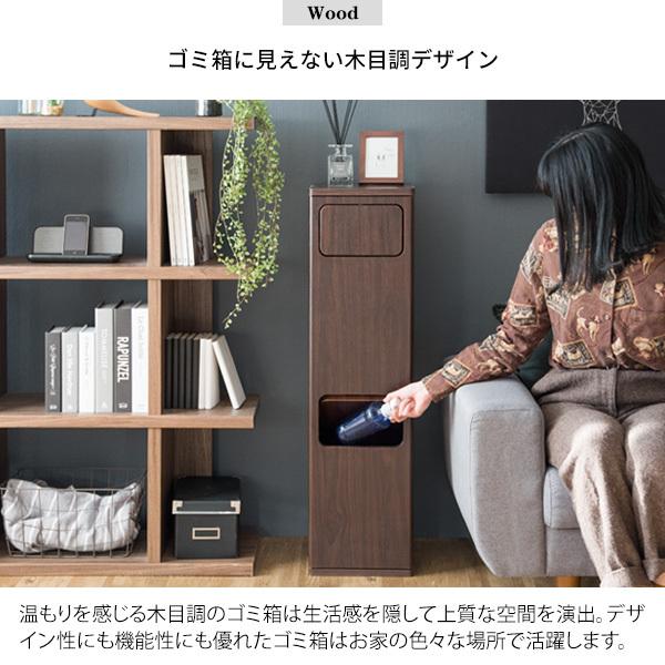 2段 ダストボックス Empro（エンプロー） ゴミ箱に見えないスタイリッシュなデザインの画像
