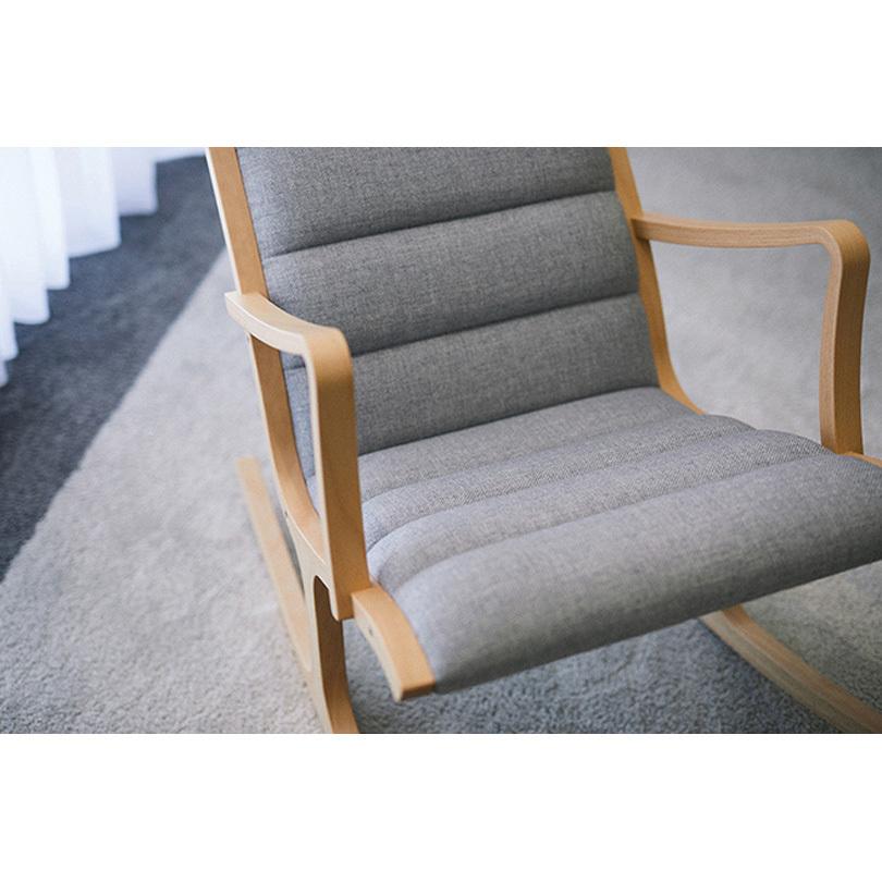 天童木工 ロッキングチェア ヘロン Bランク布 S-5226WB NT グッド