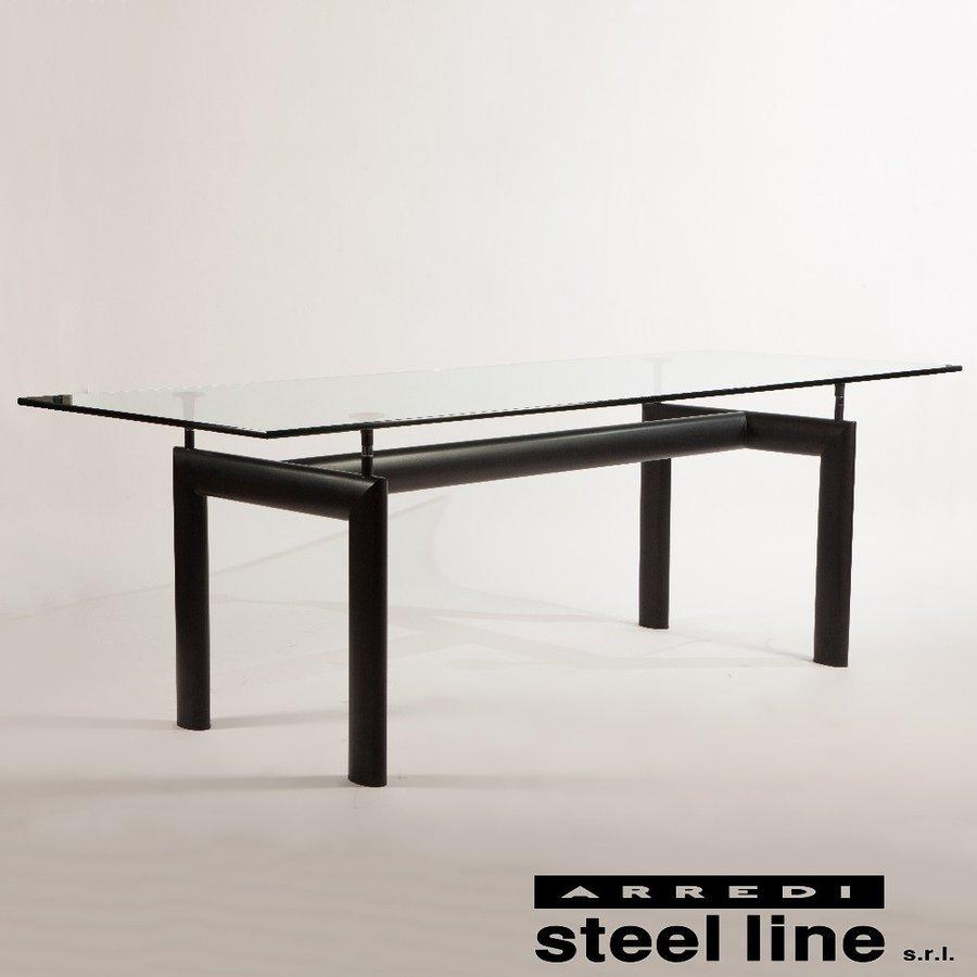 steel line LC6 ガラス テーブル 送料無料 2250mm イタリア製 steel line LC6 ガラス テーブル 送料無料 2250mm イタリア製
