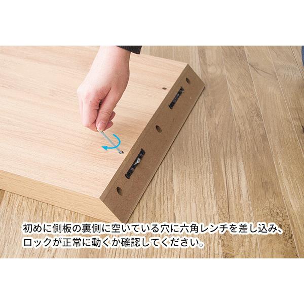 シンプルデスク デスク 無垢材 【幅85×奥45cm】 ブラウン 組み立て式