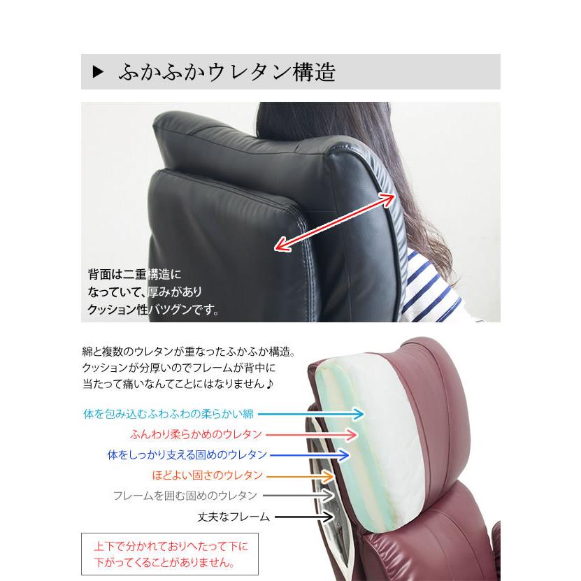 スーパーソフトレザー 座椅子 匠 完成品 日本製 13段階