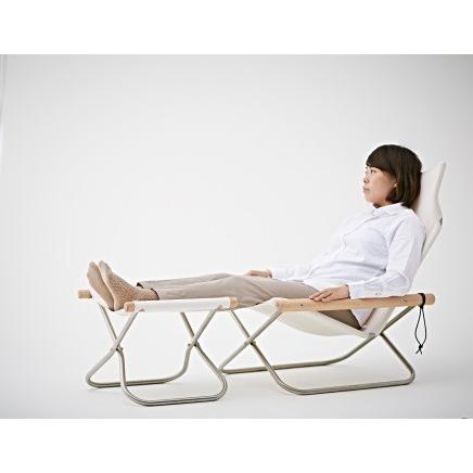 ニーチェアX オットマン 送料無料 レンガ+ナチュラル : ファニチャー