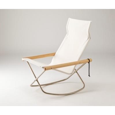 ニーチェア X ロッキング 本体椅子 送料無料 白＋ナチュラル