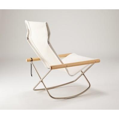 ニーチェア X ロッキング 本体椅子 送料無料 白＋ナチュラル