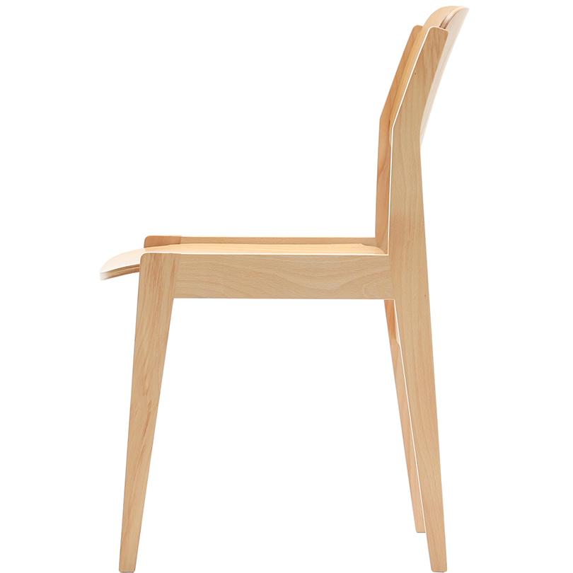 秋田木工 ハンナ ダイニングチェア ホワイト ビーチ材 ウィンザー 椅子