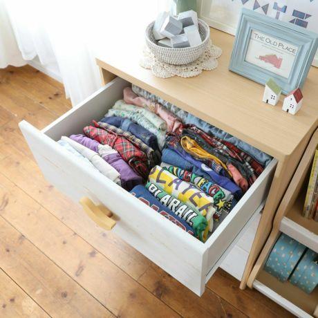 かわいい 子供チェスト タンス 三段チェスト ランドキッズ LAK-7555H