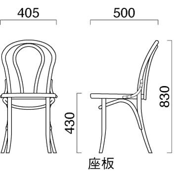 曲げ木の美しいフォルム ベントウッド 人気のチェア オルキス トー