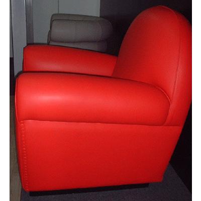 ソファ バニティフェア 1人掛け 赤 イタリア製 : ファニチャー