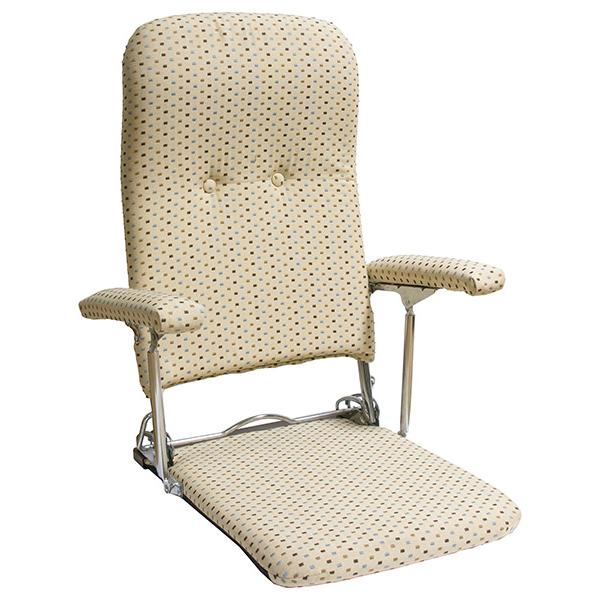 座椅子　おしゃれ座椅子　肘付き　３段階リクライニング　和風にも洋風にもあいます　シンプルなデザイン｜furniture-direct｜16