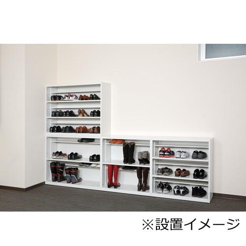 送料無料 シューズボックス/スチール/下駄箱ホワイト色オフィス家具