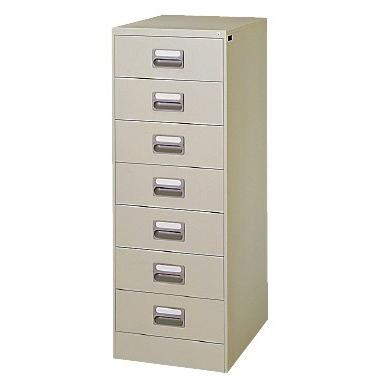 送料無料  2列型 B6/7段ファイリングキャビネット 鍵付き スチールキャビネット/オフィス収納庫オフィス家具/事務用品/書庫メーカー品/日本製/錠付き