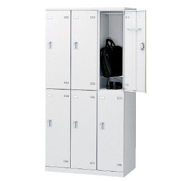 6人用ロッカー/スチールロッカー【コインリターン錠付】【地域限定設置サービス中】【レビュー書いて送料無料】【扉のカラ