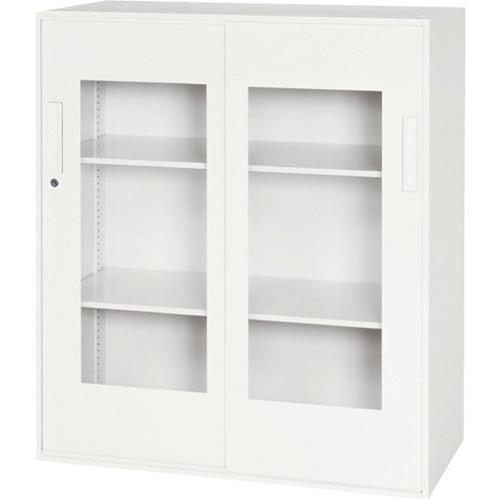 下置専用 引戸スチール書庫W900×D450×H1030mm メーカー直送地域限定送料1500円 バリアス・シストシステム収納/書棚/書庫事務用/完成品/日本製要施工商品オフ