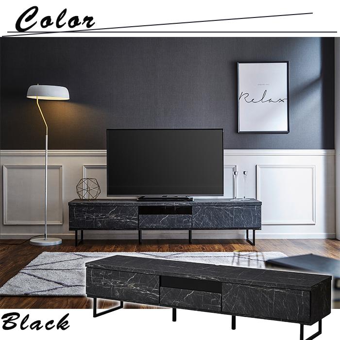 テレビ台 テレビボード 幅180cm 完成品 ストーン調 大理石調