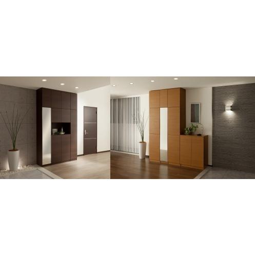 シューズボックス 下駄箱  ミラータイプ 幅30cm 高さ180.2cm  開き扉玄関収納 完成品 開梱設置配送 |  | 17