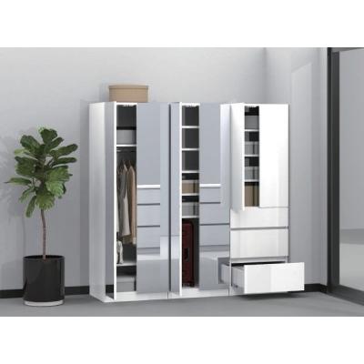 ミラー扉付きワードローブ 幅30cm/幅60cm 奥行56.8cm 高さ180.2cm 洋服