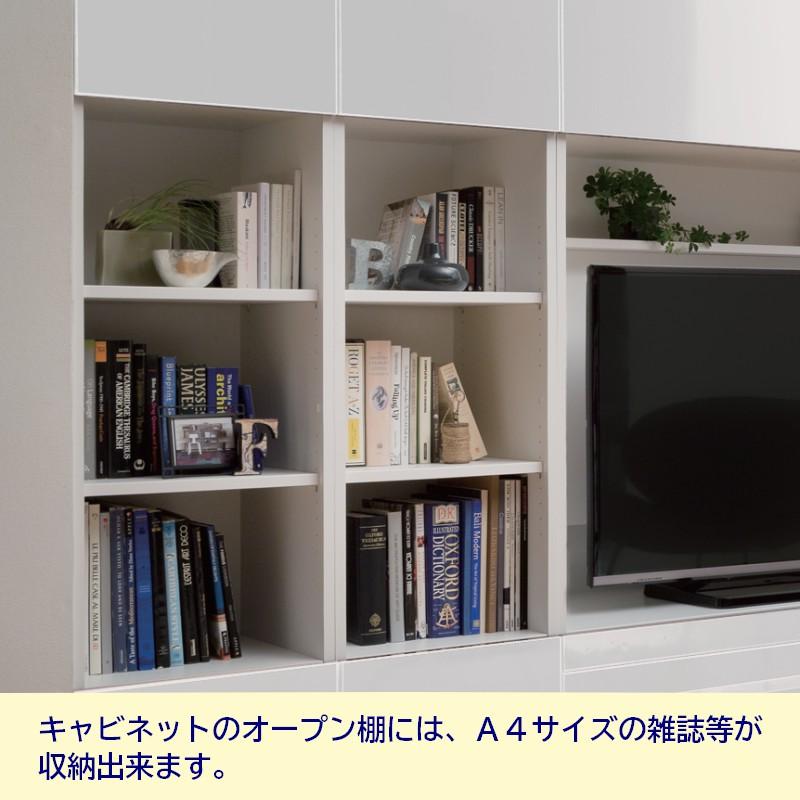 高さ180cm 幅オーダー31〜40cm 片開き扉+オープン棚キャビネット (テレビ台の高さ45cm向き)｜furniture｜02