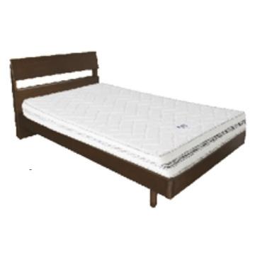 アルダー無垢材,突板材フレーム Lyon シングルベッド/セミダブルベッド