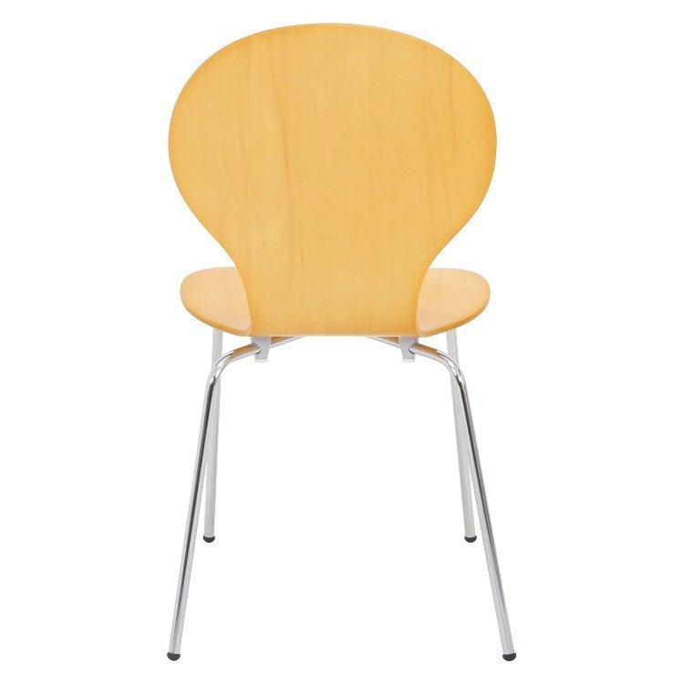 ダイニングチェア おしゃれ 2脚セット スタッキング カフェ 椅子 48×52×87cm ナチュラル