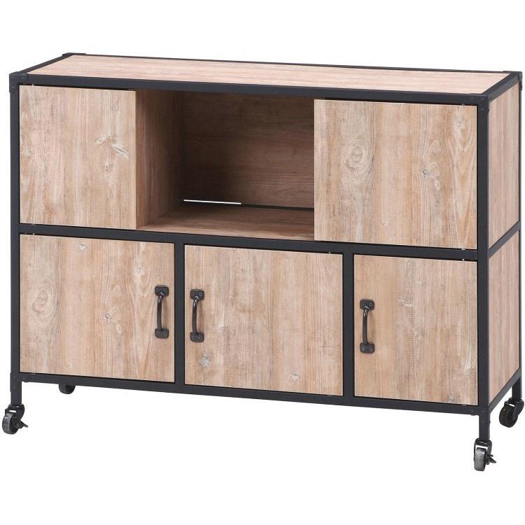 安いそれに目立つ サイドボード キャスター付き 幅110 奥行40 高さ84cm ナチュラル 60 Off Www Pollinoplast Com