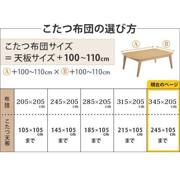 こたつ布団 長方形 345×205cm 日本製厚手カーテン生地の北欧柄掛け布団 おしゃれ_16