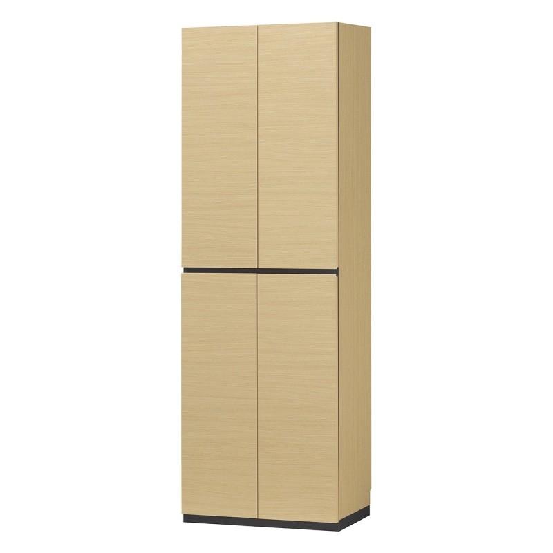 シューズラック 幅60 壁面収納 高さ180 玄関収納 ナチュラル シューズラック 壁面収納 プリント紙化粧繊維板： ナチュラルブラウン