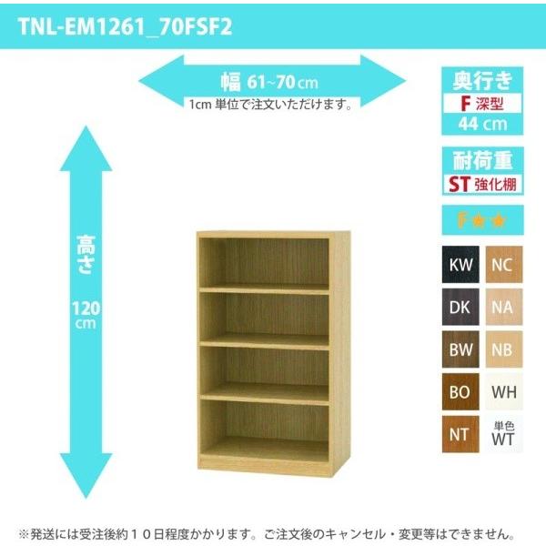 カイル オーダーラック オーダー家具 収納棚 オーダーラック 強化棚板 幅61〜70cm 高さ120cm