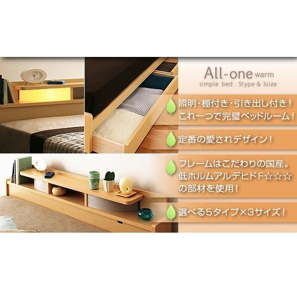 ダブルベッド ベッドフレームのみ収納付きベッド_2