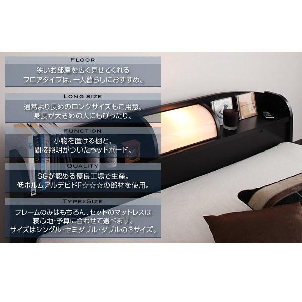 ダブルベッド ベッドフレームのみローベッド 白 ホワイト 黒 ブラック レギュラー丈_2