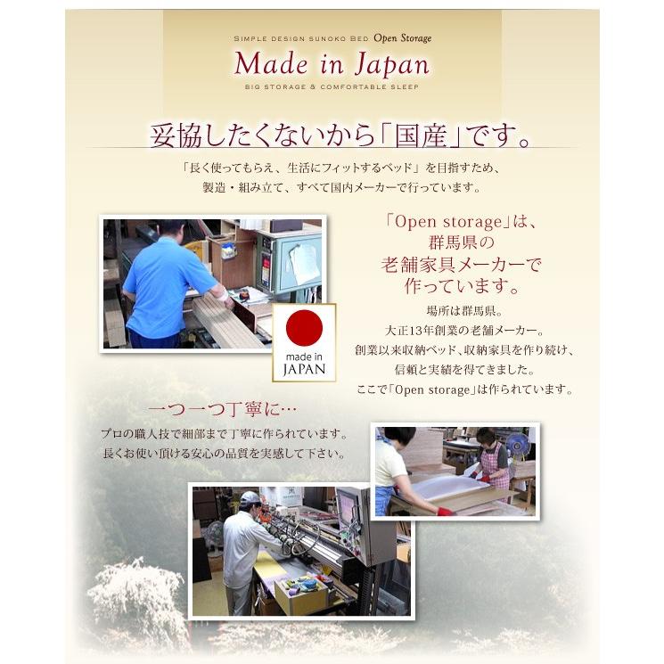(タイムセール中) シングルベッド すのこベッド ベッドフレームのみ深さレギュラー 白 ホワイト 大容量収納