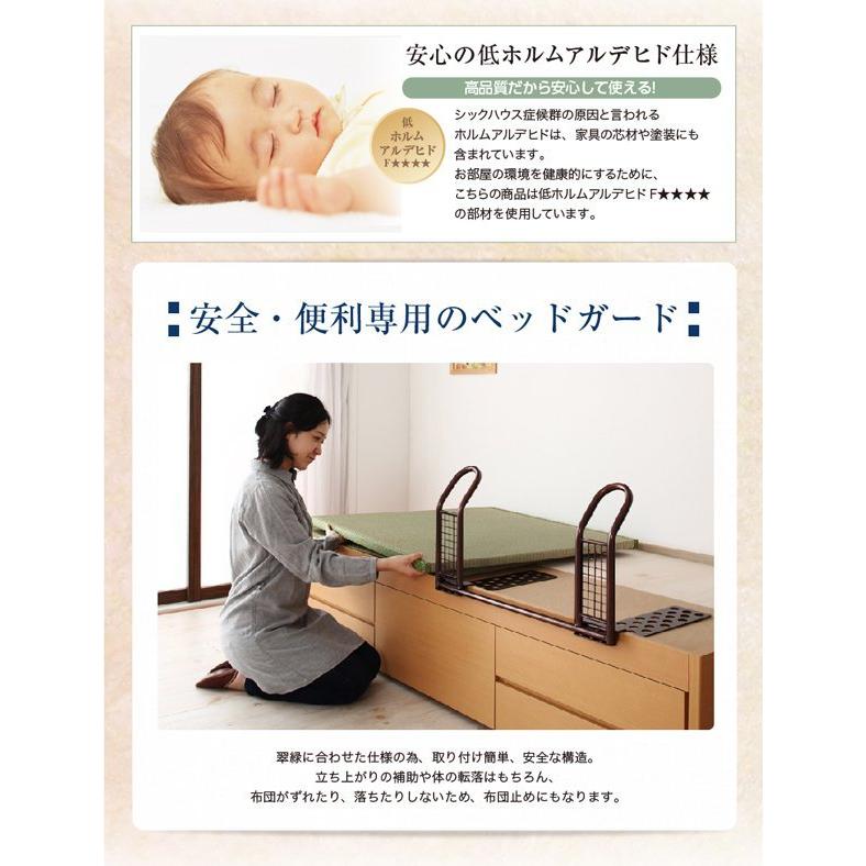 畳ベッド(組立設置付) シングル シングルベッド 日本製畳 引き出し収納 ベッドガードなし_9
