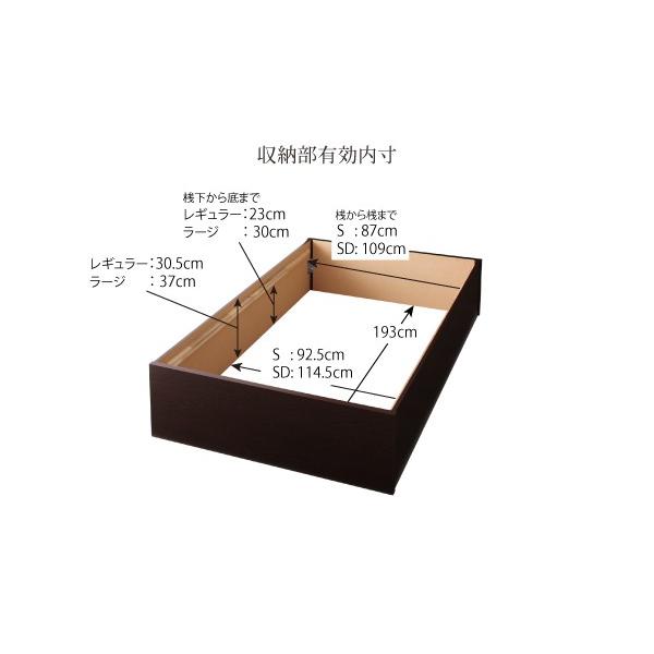 (タイムセール中) セミダブルベッド すのこベッド ベッドフレームのみ深さラージ 白 ホワイト_16