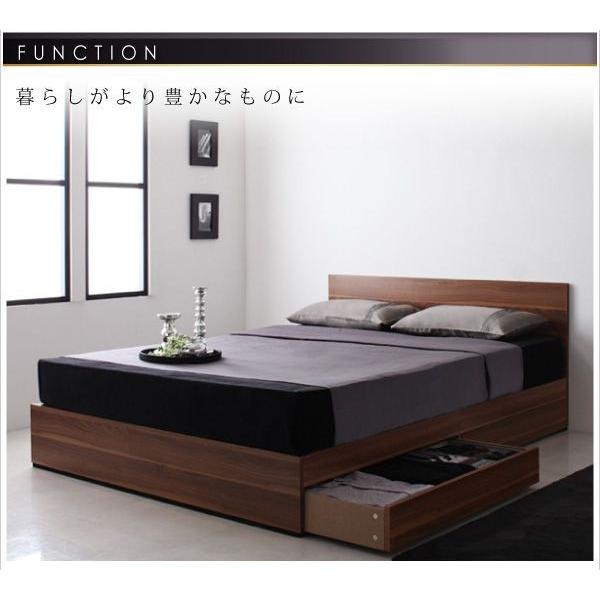 「人气商品」 ダブルベッド マットレス付き 国産カバーポケットコイル 収納付きベッド 【AA1669625303】(58783円)