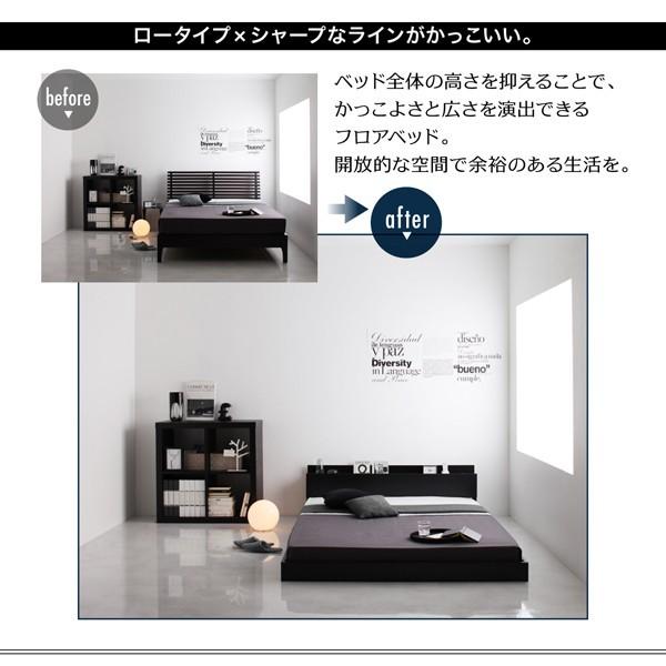 (タイムセール中) シングルベッド マットレス付き スタンダードポケットコイル ローベッド 白 ホワイト 黒 ブラック_5