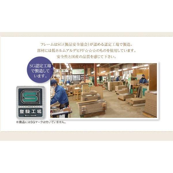 (タイムセール中) セミシングルベッド 国産ポケットコイルマットレス付き 白 ホワイト 連結ベッド_10