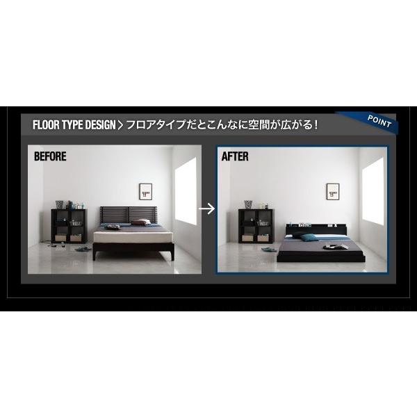 【タイムセール】 セミダブルベッド マットレス付き 国産カバーポケットコイル ローベッド 黒 ブラック 【XUR1128997707】(39749円)