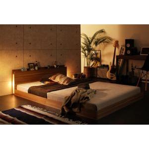 セミダブルベッド マットレス付き 国産カバーポケットコイル ローベッド 黒 ブラック(35435円)