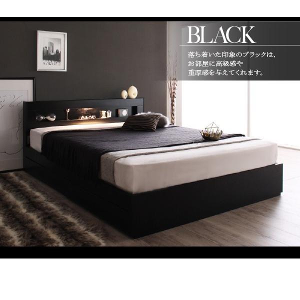 【新商品】 シングルベッド マットレス付き プレミアムポケットコイル 白 ホワイト 黒 ブラック 収納付きベッド 【UOI1050717445】(36993円)