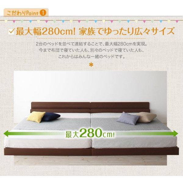 キングサイズベッド ワイドK240(SD×2) 連結ベッド マットレス付き ボンネルコイル_4