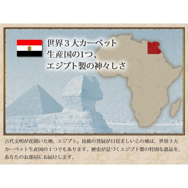 ラグマット 160×230cm 約3畳 おしゃれ エジプト製ウィルトン織り クラシックラグ_5