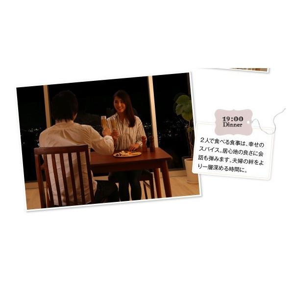 (タイムセール中) 食卓テーブル 2人〜4人用 115cm おしゃれ ナチュラル_5