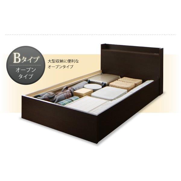 高質で安価 組立設置付 収納付きベッド セミダブル:Bタイプ マットレス付き マルチラススーパースプリング 白 ホワイト
