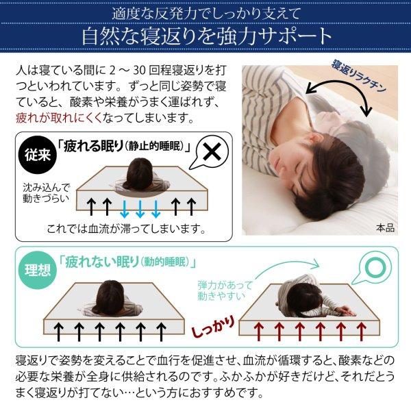 敷き布団 ダブル 腰痛 超軽量・高弾力敷布団 テイジン 日本製 敷ふとん_6