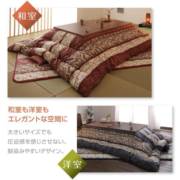 こたつ布団セット 正方形(75×75用) おしゃれ 2点セット 日本製 大判ボリューム