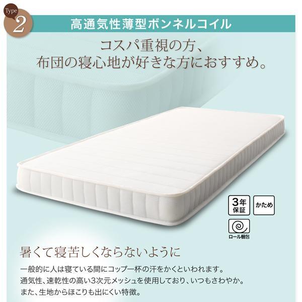 ベッドマットレス セミシングル 180cmショート丈 高通気性薄型ボンネルコイル 厚さ11cm 【保温性】