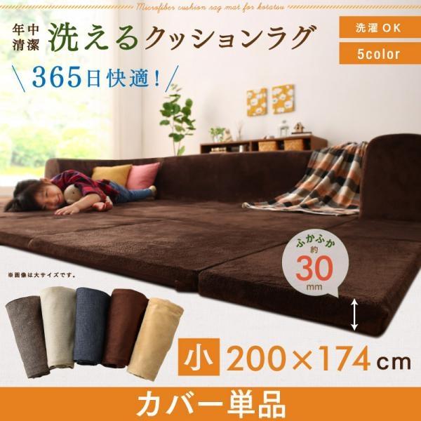 (タイムセール中) 専用ラグカバ− 200×174cm(小) 約2.5畳 夏用 おしゃれ 洗える