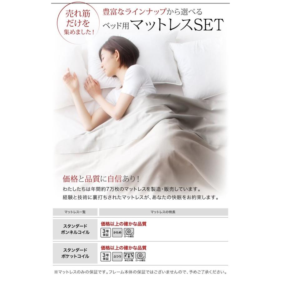 (タイムセール中) セミダブルベッド マットレス付き スタンダードボンネルコイル 引き出し収納2杯 白 ホワイト 収納付きベッド