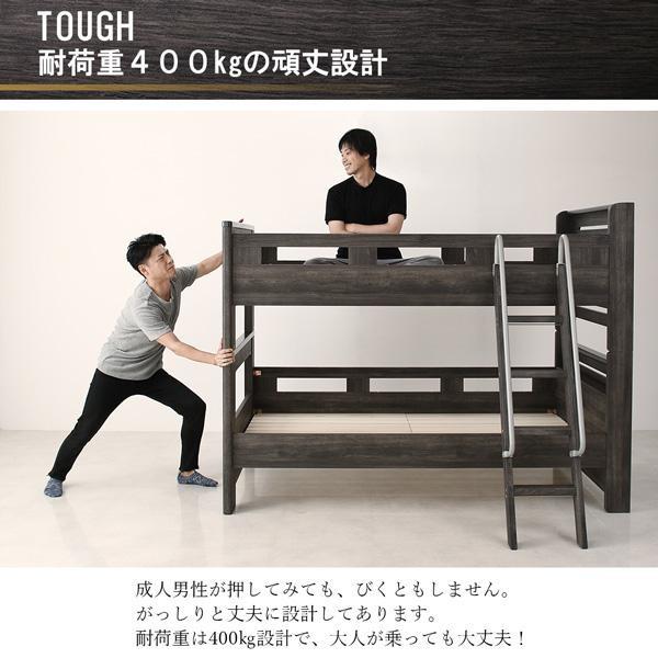 (タイムセール中) 二段ベッド シングル 分離型 大人用 薄型軽量ポケットコイルマットレス付き
